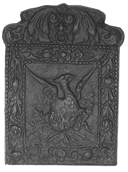 Phoenix Cast Iron Fire Back